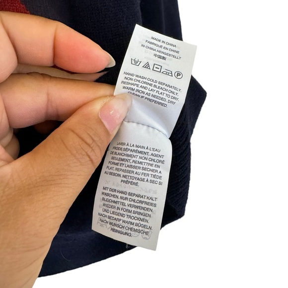 J. Crew Women's 100% Cashmere Dark Blue Cardigan Sweater Size S - Picture 7 of 9